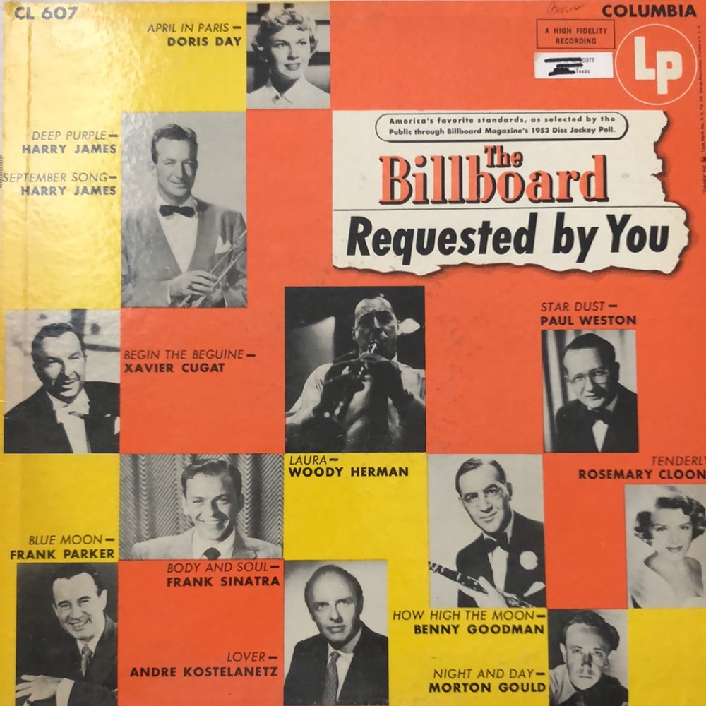 Various Artists The Billboard Requested By You Vinyl Lp '55